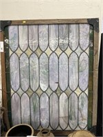 Slag Glass Window Panel