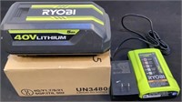 Ryobi 40V Battery & Charger