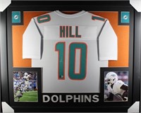 Autographed Tyreek Hill Custom Framed Jersey