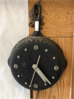 Cast Iron Skillet Kitchen Clock Works