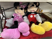 (2) Large Disney Plush Toys