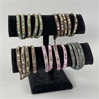 Chan Luu Triple Wrap Bracelets Silver Clasp