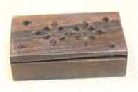 Wooden Pierced Pill Box