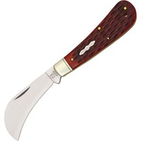 Rough Ryder RR305 Hawkbill Red Bone Knife