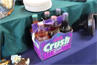 6 PACK FULL SODA BOTTLES - CRUSH - ONE FROSTIE