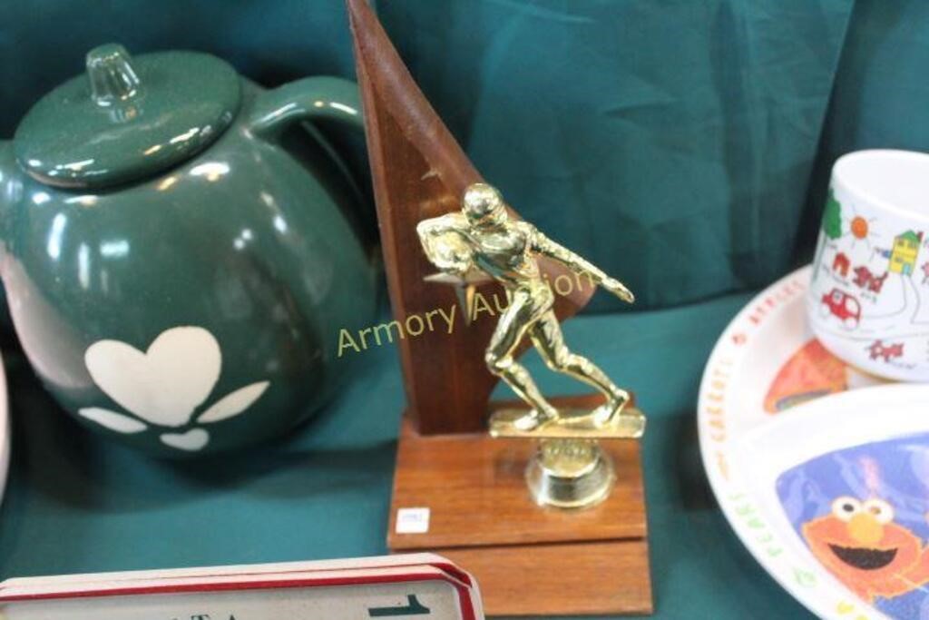 1960'S FIGURAL FOOTBALL TROPHY