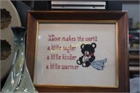 NEEDLEPOINT FRAMED