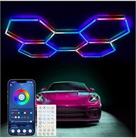 ($670) RGB Hexagon Lights - RGB Hexagon Gar