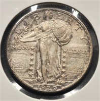 1929 Standing Liberty 25c Silver Quarter Coin