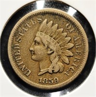 1859 Indian Head 1c Cent Coin