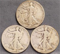 Walking Liberty 50c Silver Half Dollar Coins