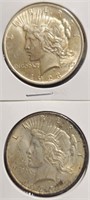 1923 Peace $1 Silver Dollar Coins