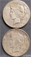 1922-S Peace $1 Silver Dollar Coins