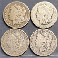 (4) U.S. Morgan $1 Silver Dollar Coins