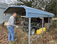 Carport 18ft W x 20ft L x 8ftH at peak