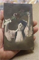 Antique Japanese Colour Postcard