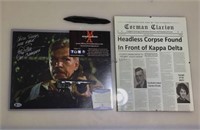 Signed Beckett Certified Tom Atkins as Detective