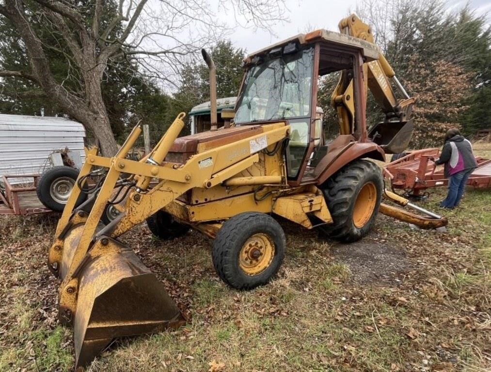 Case 850K Backhoe Die Cab Hrs Unk-Runs