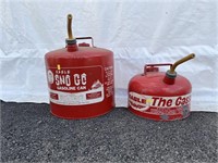 (2) Metal Gas Cans