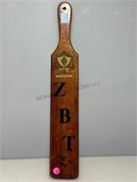 1944 Zeta Beta Tau Fraternity Hickory Paddle