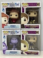 4 NIB pop figures. Movies and TV. Nate, Jenny,