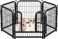 Metal Dog Playpen, 24 Inch Height 6 Panels, Ideal