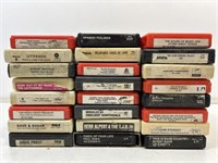 24 8track cassette tapes.