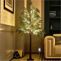 Hairui Pre Lit Christmas Pine Tree 195 Fairy Light