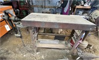 Metal Blacksmith Table w/Leg Vise 41" x 18" x 36"