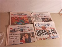 Assortment of Newspapers from 2000 Olympics