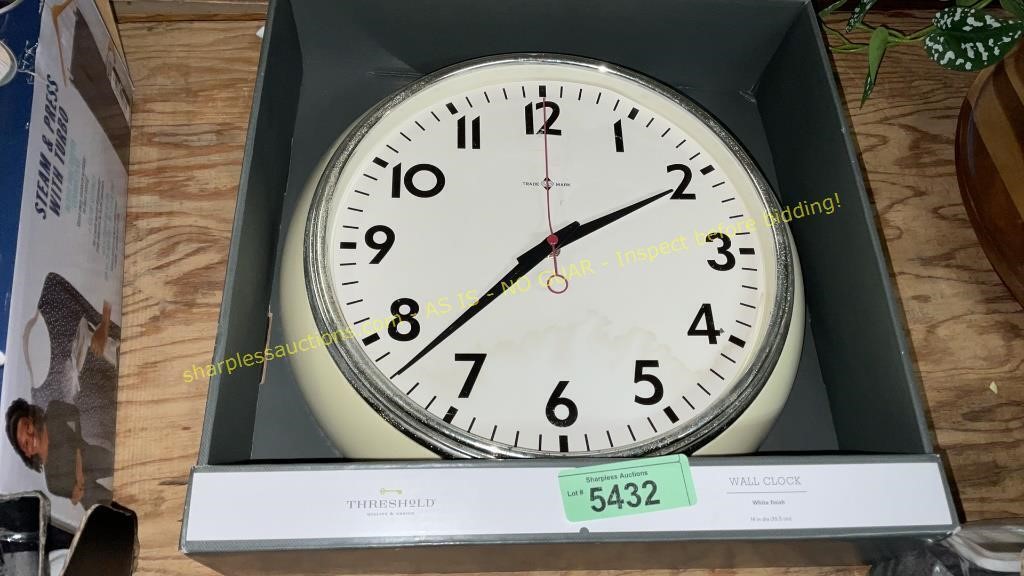 Threshold Wall Clock (Missing Clear Cover)