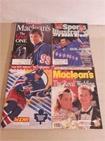 4 Wayne Gretzky Magazines