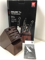 Zwilling pro wood knife block. ONLY Block In box.