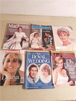Group of 6 Princess Diana Magazines