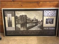 Texture print framed to 23x43