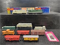ATLAS AND OTHER MODEL TRAIN ENGINES AND CARS