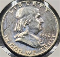 1952 Franklin 50c Silver Half Dollar Proof Coin