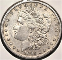 1891-S Morgan $1 Silver Dollar Coin