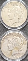 U.S. 1922 Peace $1 Silver Dollar Coins