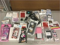 Assorted New electronics covers, cases, bands.