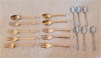 6 sterling Made in Canada Spoons and 10