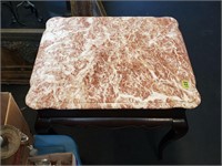 24" tall x 21" × 26" Marble Top Table ??