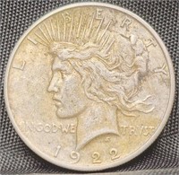 1922-S Peace $1 Silver Dollar Coin