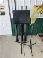 3-Speaker Stands, Mic Stand, Music Stand