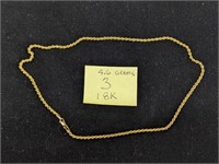 18k Gold 4.6g Necklace