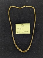 18k Gold 6.3g Necklace
