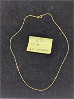 10k Gold 2.7g Necklace