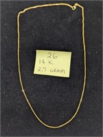 14k Gold 2.7g Necklace