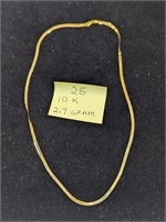 10k Gold 2.7g Necklace