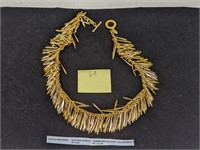 Suzanne Somers Shimmering Golden Collar Necklace